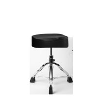 Spindle Drum Throne Saddle Seat, Black