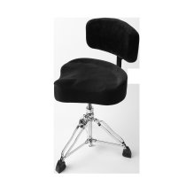 Spindle Drum Throne Saddle Seat, Black