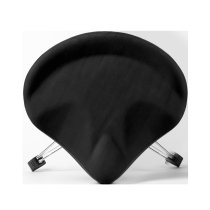 Spindle Drum Throne Saddle Seat, Black