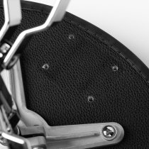 Spindle Drum Throne Saddle Seat, Black