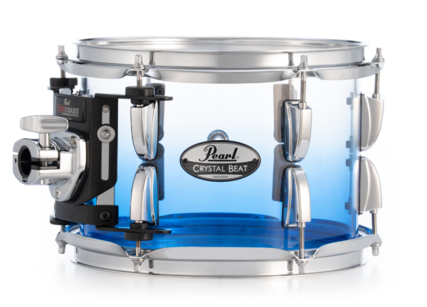 Crystal Beat Acrylic Tom Tom 13" x 9", Glacier Fade Acrylic