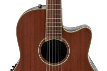 Acoustic/Electric Classical Guitar, Natural Satin Mahogany