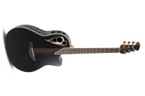 Celebrity Deluxe Acoustic/Electric Guitar, Black Satin