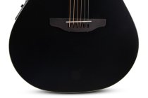 Celebrity Deluxe Acoustic/Electric Guitar, Black Satin