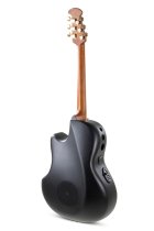 Celebrity Deluxe Acoustic/Electric Guitar, Vintage Peach Burst Satin