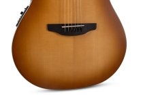 Celebrity Deluxe Acoustic/Electric Guitar, Vintage Peach Burst Satin