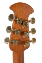 Celebrity Deluxe Acoustic/Electric Guitar, Vintage Peach Burst Satin