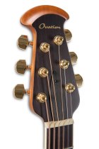 Celebrity Deluxe Acoustic/Electric Guitar, Vintage Peach Burst Satin
