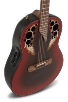Adamas Acoustic/Electric Guitar 1687GT Deep Non-Cutaway, Reverse Red Burst