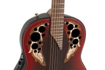 Adamas Acoustic/Electric Guitar 1687GT Deep Non-Cutaway, Reverse Red Burst