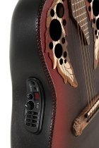 Adamas Acoustic/Electric Guitar 1687GT Deep Non-Cutaway, Reverse Red Burst