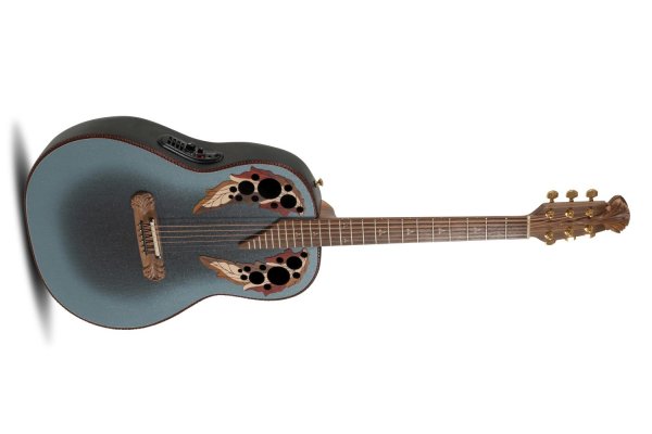 Adamas Acoustic/Electric Guitar 1687GT Deep Non-Cutaway, Blue Burst Deep Body