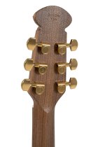 Adamas Acoustic-Electric Guitar Deep Contour Cutaway with Case, Reverse Red Burst