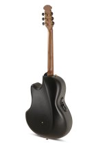 Adamas Acoustic-Electric Guitar Deep Contour Cutaway with Case, Reverse Brown Burst