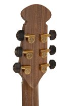 Adamas Acoustic-Electric Guitar Deep Contour Cutaway with Case, Reverse Brown Burst