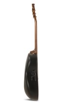 Adamas Acoustic-Electric Guitar Deep Contour Cutaway with Case, Reverse Brown Burst