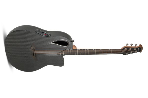 Adamas Cutaway Mid-depth Contour Acoustic-Electric, Natural Woven Texture Black