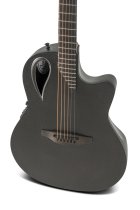Adamas Cutaway Mid-depth Contour Acoustic-Electric, Natural Woven Texture Black