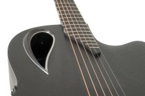 Adamas Cutaway Mid-depth Contour Acoustic-Electric, Natural Woven Texture Black