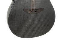 Adamas Cutaway Mid-depth Contour Acoustic-Electric, Natural Woven Texture Black