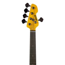 Yellow JB 5-String Electric Bass With Gigbag, Yellow