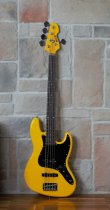 Yellow JB 5-String Electric Bass With Gigbag, Yellow