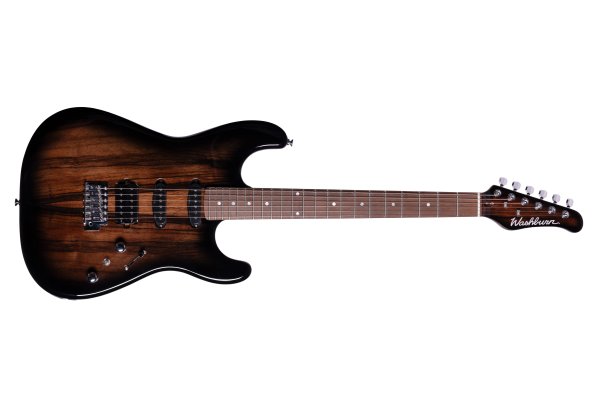 Sonamaster Elite Series Electric Guitar, Natural Striped Ebony