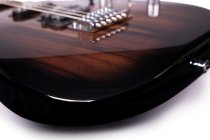 Sonamaster Elite Series Electric Guitar, Natural Striped Ebony