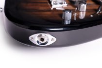 Sonamaster Elite Series Electric Guitar, Natural Striped Ebony