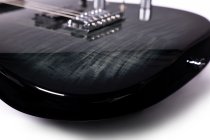 Sonamaster Elite Series Electric Guitar, Transparent Black