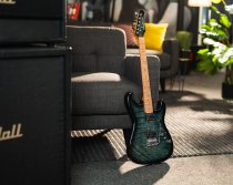 Sonamaster Elite Series Electric Guitar, Transparent Black