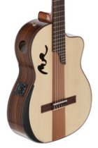 Café Cortado Cutaway Guitar Rosewood Satin Acoustic / Electric Guitar with Case