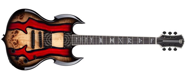 Barbarian Special Edition Electric Guitar, Blood River Burl