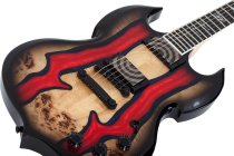 Barbarian Special Edition Electric Guitar, Blood River Burl