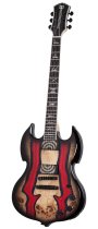 Barbarian Special Edition Electric Guitar, Blood River Burl