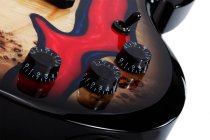 Barbarian Special Edition Left-Handed Electric Guitar, Blood River Burl