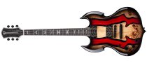 Barbarian Special Edition Left-Handed Electric Guitar, Blood River Burl