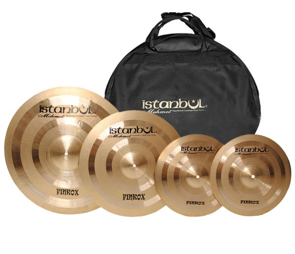 Finkox 4-Piece Bronze Cymbal Set, Natural Finish