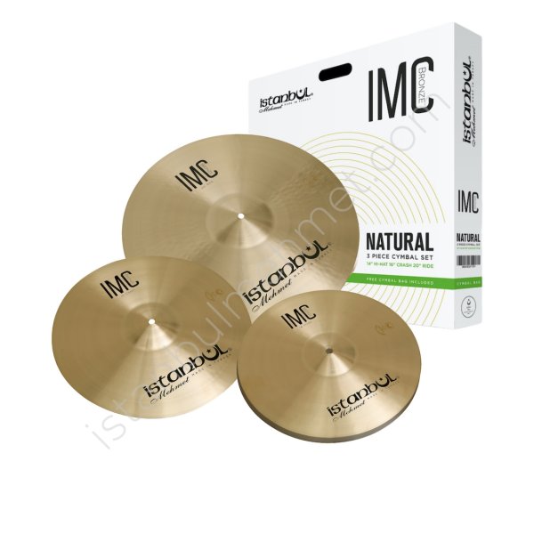 14/16/20" 3-Piece Cymbal Set with Bag, Natural Finish
