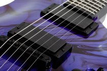 C-1 Hydro Dip Electric Guitar, Purple Obsidian