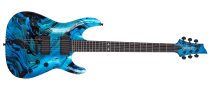 C-1 Hydro Dip Electric Guitar, Midnight Tide