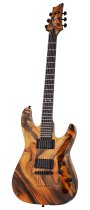C-1 Hydro Dip Electric Guitar, Golden Eclipse