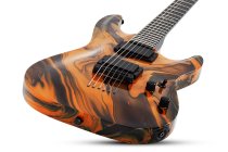 C-1 Hydro Dip Electric Guitar, Golden Eclipse