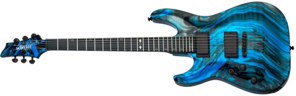 C-1 Hydro Dip Left-Handed Electric Guitar, Midnight Tide