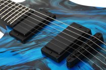 C-1 Hydro Dip Left-Handed Electric Guitar, Midnight Tide