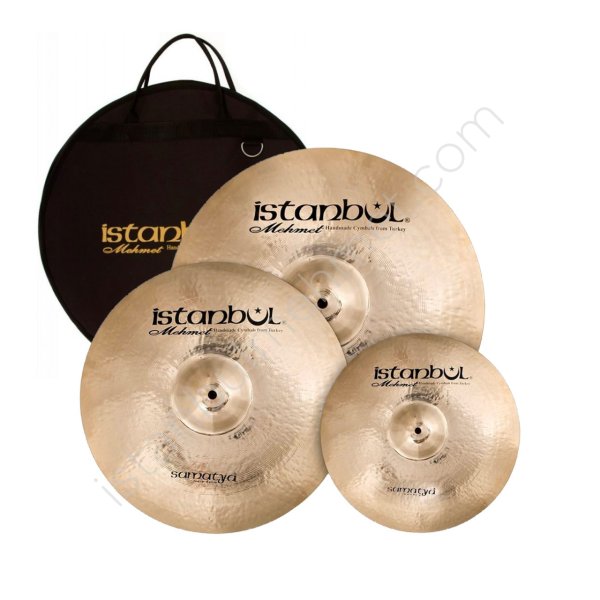 Samatya Cymbal Pack Box Set 1 (14" Hi-Hat, 16" Crash, 20" Ride) with Bag