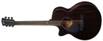 Nexus Venus Cutaway Left Handed Electric/Acoustic Guitar with Gigbag, Thru-Black