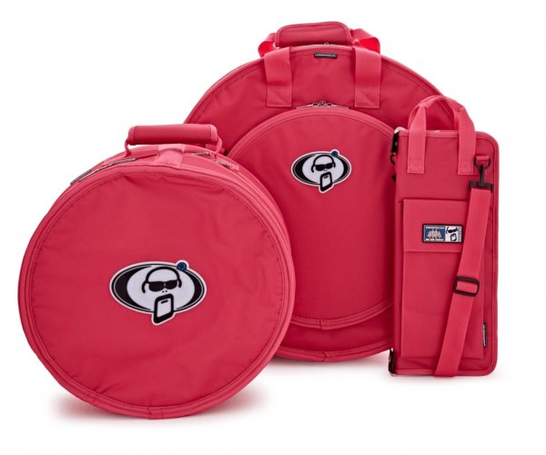 Limited Edition Drum Case Set 16 – Snare, Cymbal & Stick Cases, Dark Pink