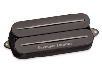 JB Rails 7-String Bridge Humbucker Pickup with Alnico 8 Magnet, 4-Conductor Wiring, Black Rails