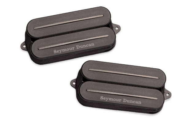 Nazgûl & Sentient Rails 6-String Humbucker Pickup Set with Alnico 8 Magnets, 4-Conductor Wiring and Black Rails